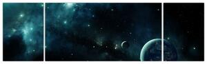 Obraz - Život ve vesmíru (170x50 cm)