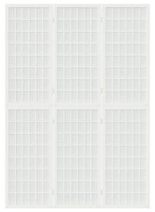 Skládací 3dílný paraván v japonském stylu 120 x 170 cm bílý