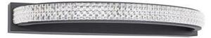 NOVA LUCE nástěnné svítidlo GRANIA černý hliník a akryl LED 6.5W 230V 3000K IP20 9818513