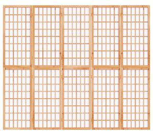 Skládací 5dílný paraván v japonském stylu 200 x 170 cm