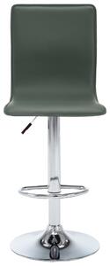 Barové stoličky Burgh - umělá kůže - 2 ks | šedé