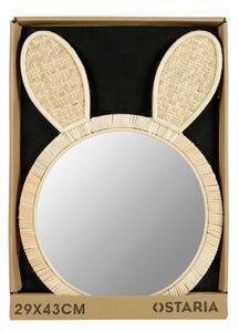 Ostaria Dětské ratanové zrcadlo králík 29 x 43 cm
