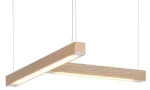 Závěsné světlo LED40 tvar T, více variant - TUNTO Model: dub, černě mořený