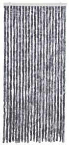Závěs proti hmyzu stříbrný 90 x 220 cm Chenille