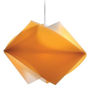 Slamp Gemmy, závěsné svítidlo z Lentiflexu, oranžová, 1x75W, šírka 42cm