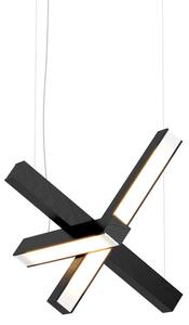 Závěsné světlo LED40 tvar kříž, více variant - TUNTO Model: přírodní dub