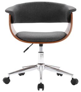 Otočná kancelářská židle Nepean - ohýbané dřevo a textil | šedá