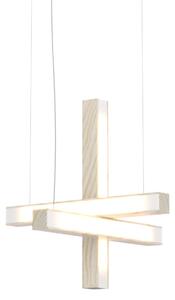 Závěsné světlo LED40 tvar kříž, více variant - TUNTO Model: bílý jasan, olejový vosk