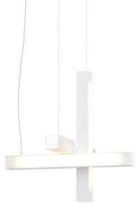 Závěsné světlo LED40 tvar kříž, více variant - TUNTO Model: dub, bíle mořený