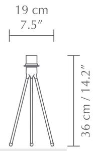 Umage Tripod 4022 erná trojnožka pro sestavení stolní lampy, 1x60W, výška 37cm