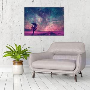 Obraz - Nadpozemská noční obloha (70x50 cm)