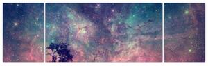 Obraz - Nadpozemská noční obloha (170x50 cm)