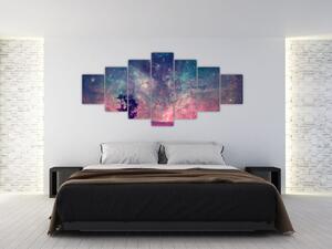 Obraz - Nadpozemská noční obloha (210x100 cm)