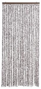 Závěs proti hmyzu hnědý a béžový 90 x 220 cm Chenille