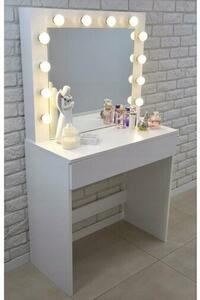 Kosmetický stolek se zrcadlem Kamila, 140 x 40 x 80 cm