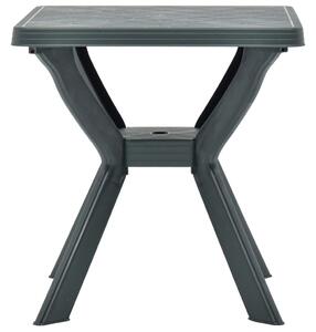 Bistro stolek zelený 70 x 70 x 72 cm plast