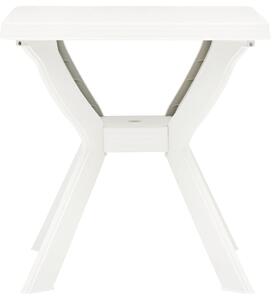 Bistro stolek bílý 70 x 70 x 72 cm plast