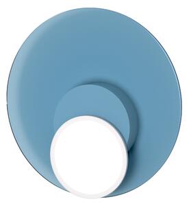 Stropní / nástěnná lampa DOT 05, více variant - TUNTO Model: bílý rám a krycí část, skleněný panel modrý