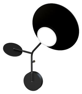 Nástěnná lampa Ballon 3 pravostranná, více variant - TUNTO Model: černý rám a krycí část, panel dubová překližka