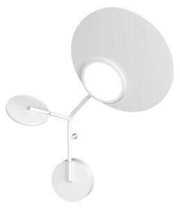Nástěnná lampa Ballon 3 pravostranná, více variant - TUNTO Model: bílý rám a krycí část, panel ořechová překližka