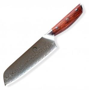 DELLINGER Rose-Wood Damascus nůž Santoku 7