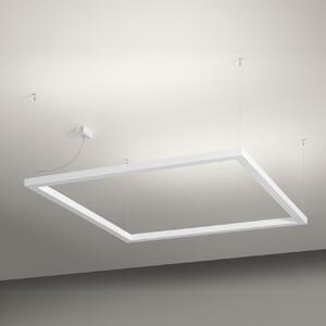 Axolight Framework, bílé závěsné svítidlo pro nepřímé osvětlení, 67,2W LED 3000K, 127x127cm