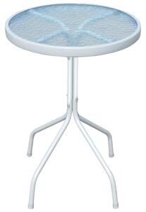3dílný bistro set ocelový černý