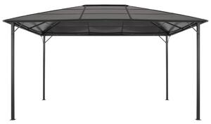 Altán se střechou hliník 4 x 3 x 2,6 m černý