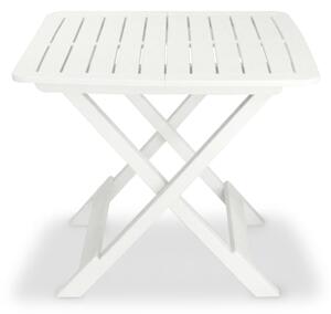 3dílný skládací bistro set plastový bílý