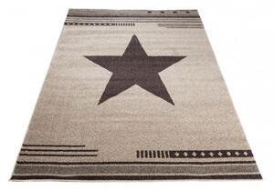 Kusový koberec Hvězda krémový 140x190cm