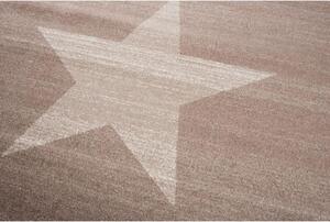 Kusový koberec Hvězda hnědý 120x170cm