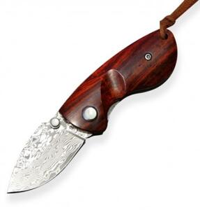 DELLINGER small Killer VG10 Damascus malý lovecký zavírací nůž