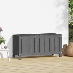 Zahradní úložný box šedý 108 x 42,5 x 54 cm masivní borovice