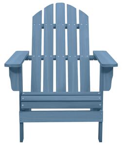 Zahradní židle Adirondack masivní jedlové dřevo modrá