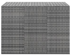 Zahradní úložný box PE ratan 145 x 100 x 103 cm šedý