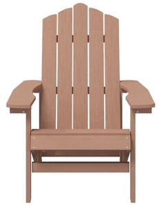 Zahradní křeslo Adirondack HDPE hnědé