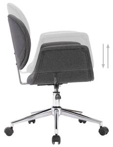Otočná kancelářská židle Downs - textil | šedá