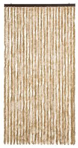 Závěs proti hmyzu béžový 100 x 220 cm Chenille