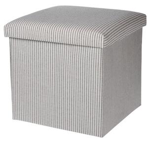 Úložný sedací box Faro šedo - bílá, 38 x 38 cm