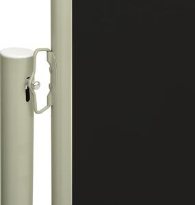 Zatahovací boční markýza 140 x 300 cm černá