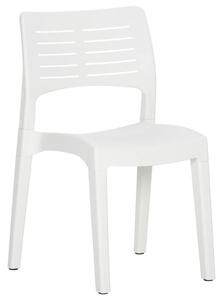 Zahradní židle 2 ks bílé polypropylen