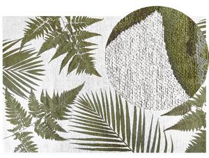 Bavlněný koberec 200 x 300 cm zelený/bílý BARZAH