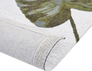 Bavlněný koberec 200 x 300 cm zelený/bílý BARZAH