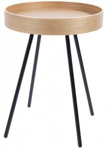 Zuiver Odkládací stolek Oak Tray ZUIVER Ø46,5 cm s odnímatelnou horní deskou 2300003