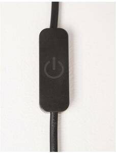 NOVA LUCE nástěnné svítidlo RING černý hliník a akryl černý kabel LED 18W 230V 3000K IP20 stmívatelné 9108312