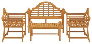 4dílná zahradní sedací souprava masivní teak
