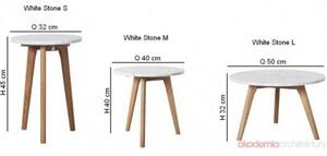 Zuiver Konferenční stolek White Stone L ZUIVER 2300008