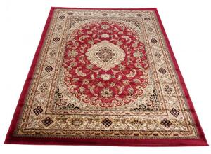 Kusový koberec klasický vzor 8 červený 70x140cm