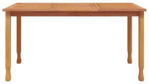 Zahradní jídelní stůl 150 x 90 x 75 cm masivní teak
