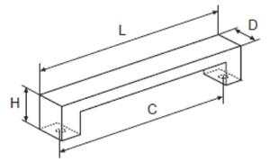 Cebi CINDY nikl broušený 160 mm